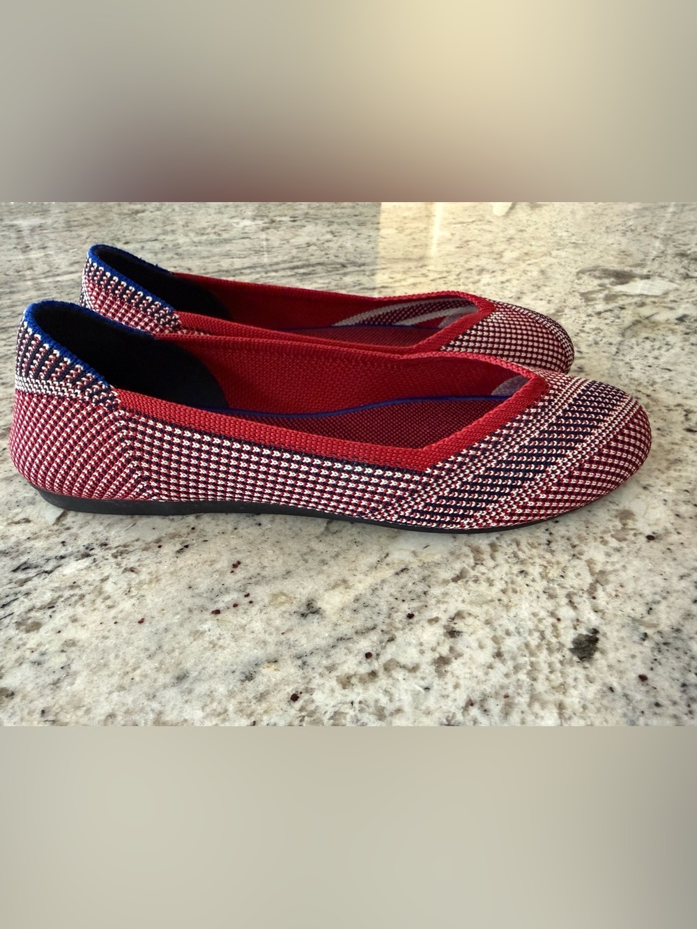 Rothy’s Mirror Stripe Flat Unicorn 🦄 French Girl Chic Sustainable Classic Shoe - Picture 6 of 10